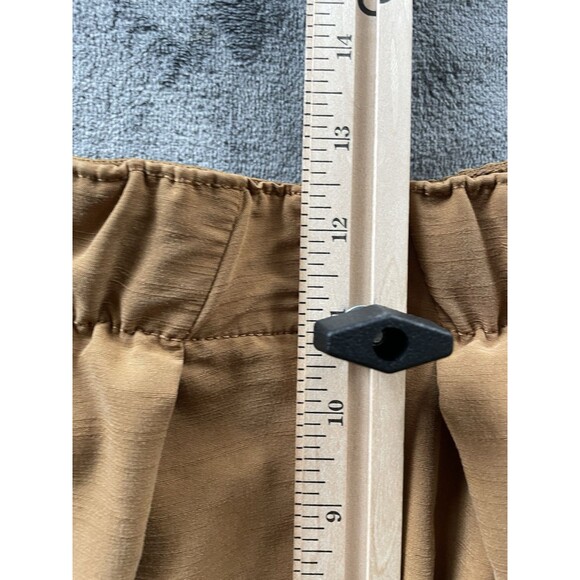 Free People Nothin to Say Pleated Pant Womens Small Gold Brown Wide  Lagenlook - Picture 14 of 16